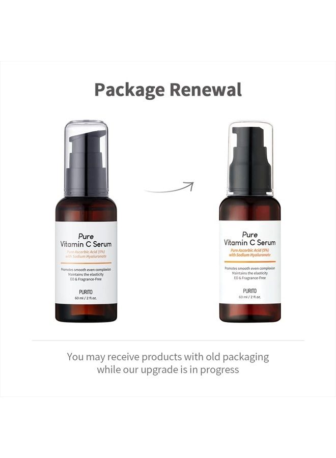 PURITO سيروم فيتامين سي النقي 60 مل / 2.0 أونصة سائلة، سيروم بمكونات طبيعية، فيتامين سي، نباتي وخالي من القسوة، مضاد للحساسية، مهدئ، خالي من العطور، العناية بالبشرة الكورية - Image 2
