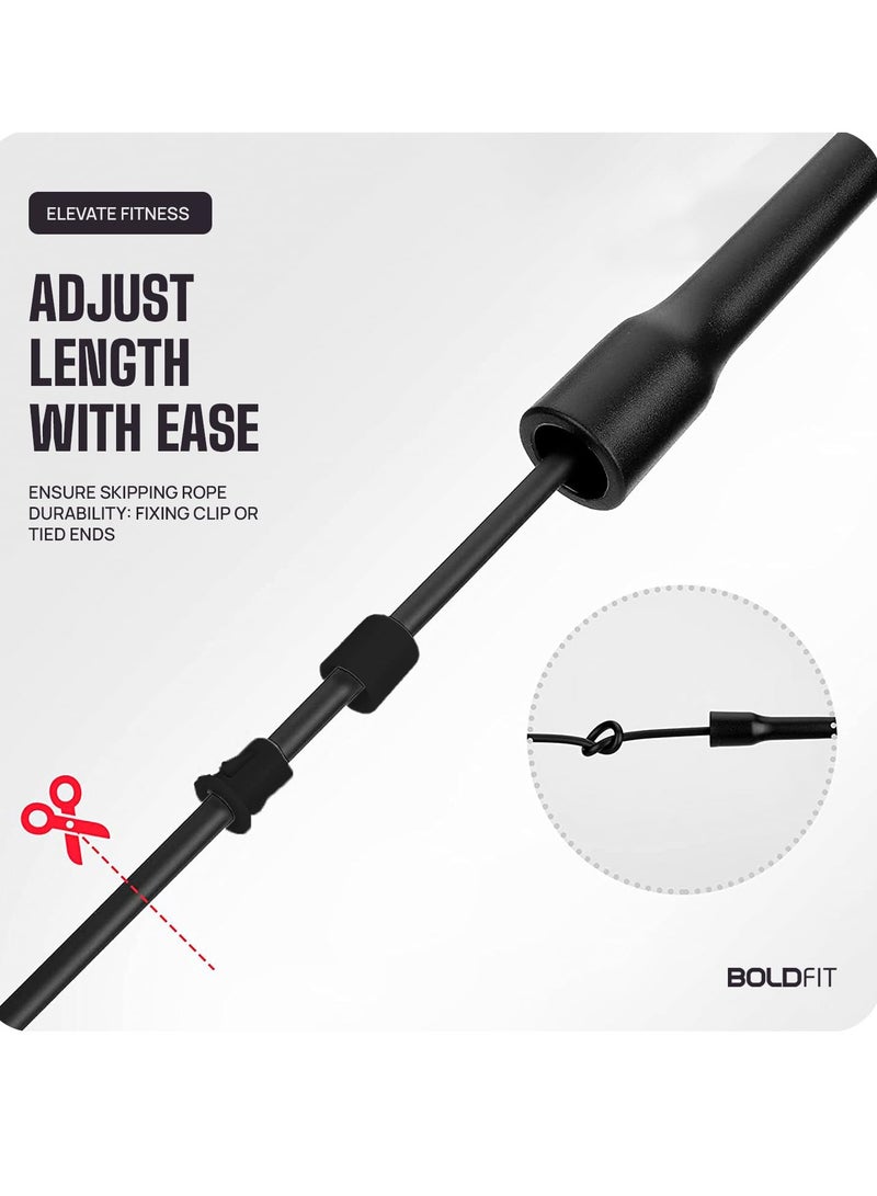 Boldfit Skipping Rope for Men and Women Jumping Rope With Adjustable Height Speed Skipping Rope for Kids, Women, Girls - Image 3