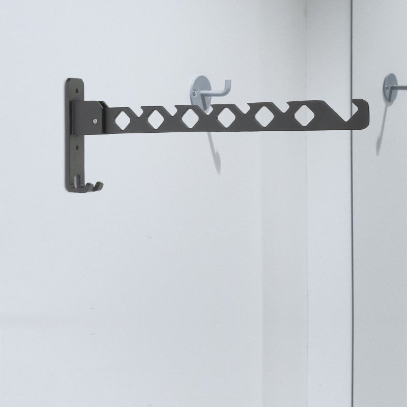 🏠 منشر غسيل قابل للطي وسحب تصميم قابل للتثبيت على الحائط لتوفير المساحة - Image 3