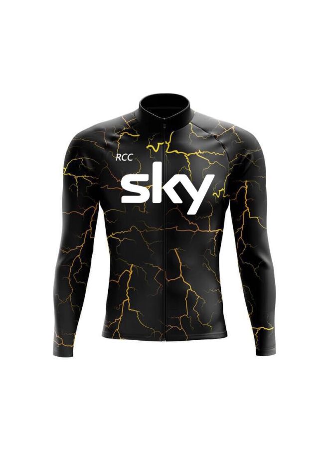 New Long-sleeved Cycling Clothing Men's Long-sleeved Thin Sports Tops Overalls Outdoor Road Bike Mountain Bike Suit