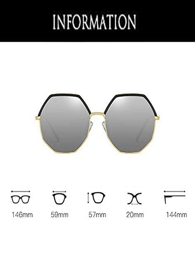 AMERTEER Women Lightweight Oversize Aviator Sunglasses - Image 2
