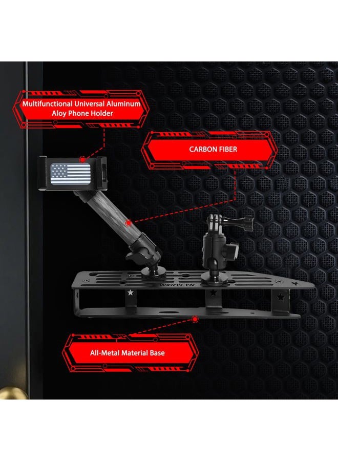 WXRYLYN 2022-2026 Silverado & Sierra Metal Dash Platform Phone Mount Phone Holder for 2022-2026 Silverado & Sierra with 13.4" Screen - Image 4