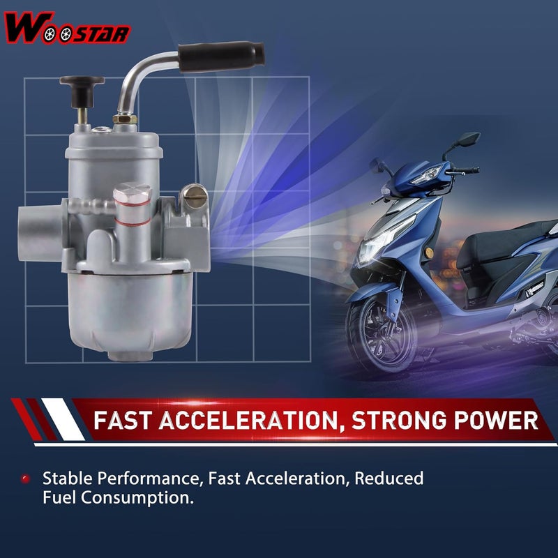 WOOSTAR 12mm Carburetor Bing Style Replacement for Puch Maxi Sport Luxe Newport E50 Murraya 50cc Engine - Image 5