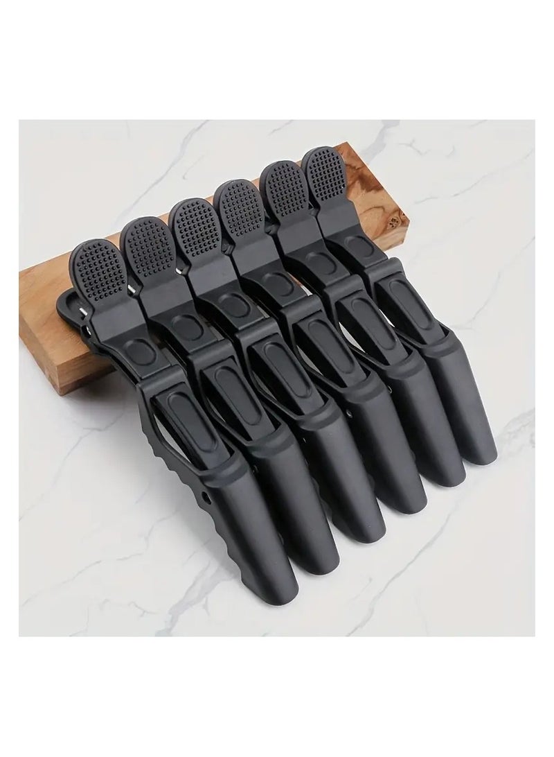 LANGMANNI 6-Pack Professional Hair Styling Clips, Plastic Crocodile Hair Clamps for Cutting, Dyeing & Perming, Hairdressing Tools & Accessories for Women, Suitable for Normal Hair Style - Image 2