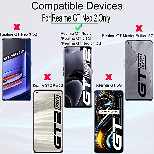 Ibywind Screen Protector For Realme GT Neo 3TGT Neo 2GT 25Gwith 2Pcs Tempered Glass1Pc Camera Lens Protector1Pc Backing Carbon Fiber Film Fingerprint ReaderEasy to install - Image 3