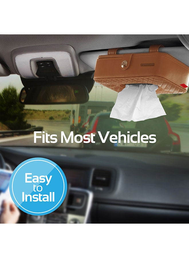 NIBEMINENT Car Sun Visor Tissue Box Holder  - Image 4