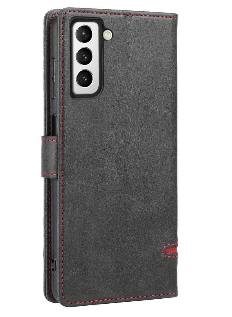 Suteni Flip Cover Card Slots Leather Phone Case for Samsung - Image 2