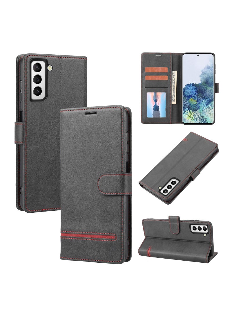 Suteni Flip Cover Card Slots Leather Phone Case for Samsung - Image 3