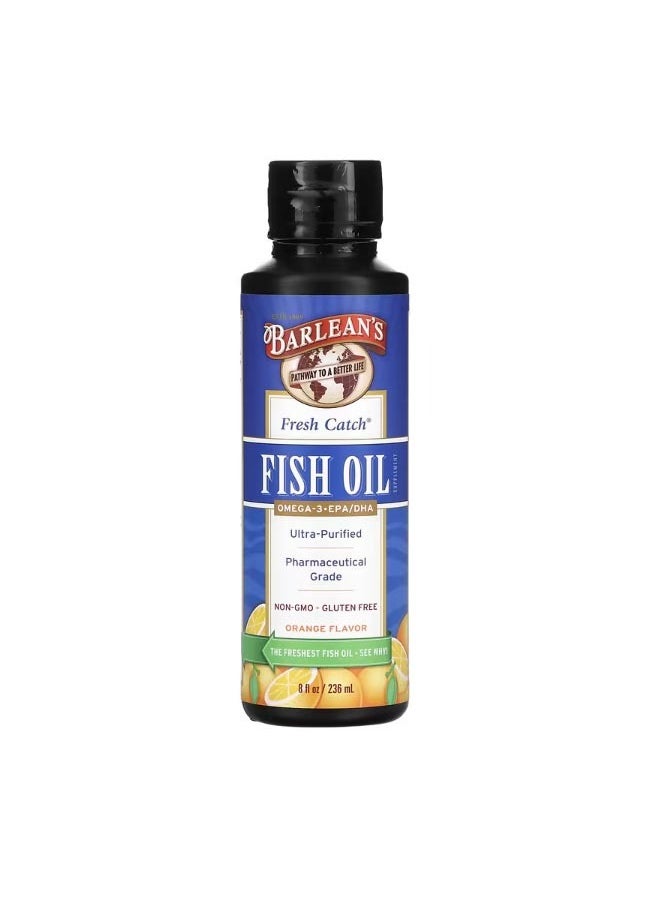 Fresh Catch Fish Oil Omega 3 EPA DHA Orange  8 fl oz 236 ml - pzsku/Z25C6EE5C686BB1D44ECAZ/45/_/1702533877/36c11889-b083-4ded-a705-cd02e53363ed