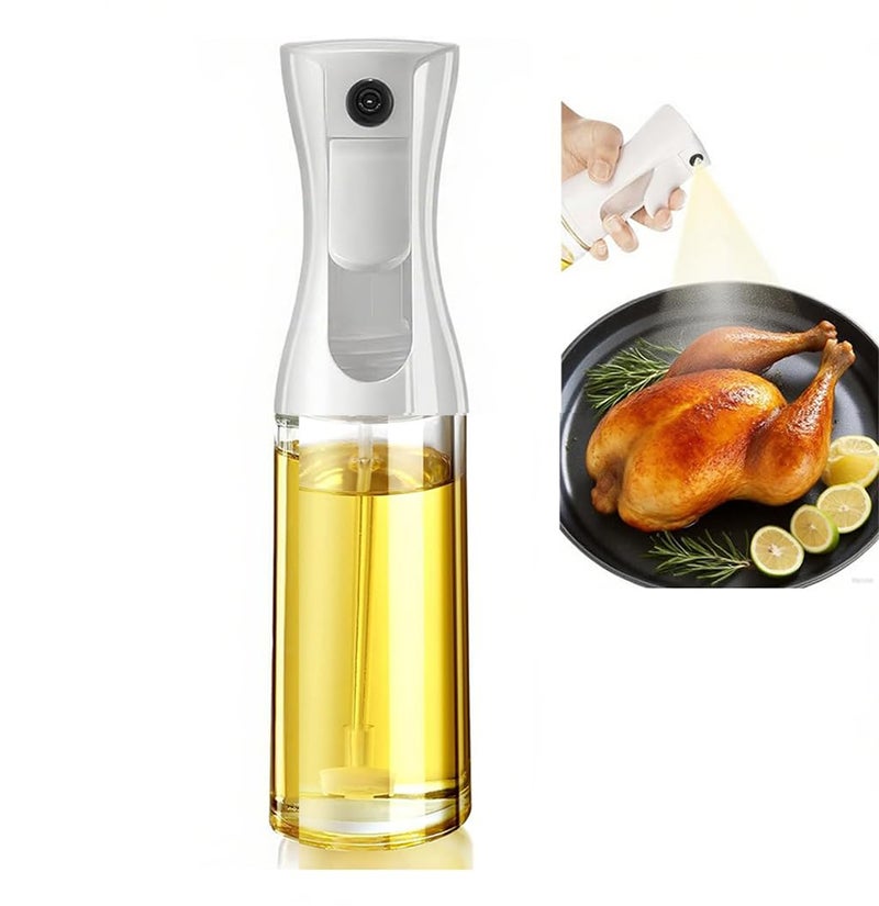 IVKIOMA Olive Oil Sprayer for Cooking, 220ml Glass Oil Dispenser for Kitchen Gadgets, Food Grade Premium Spray Bottle, Continuous Spray with Portion Control, for Salad, Frying, BBQ - Image 1
