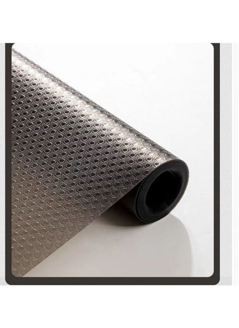 Thickened Transparent Drawer Mat Paper Heat Insulation Moisture Proof Table Pad Wardrobe Cabinet Shoe Cabinet Mat-Color:Transparent Black-Flat Dot-Specifications:50*300cm