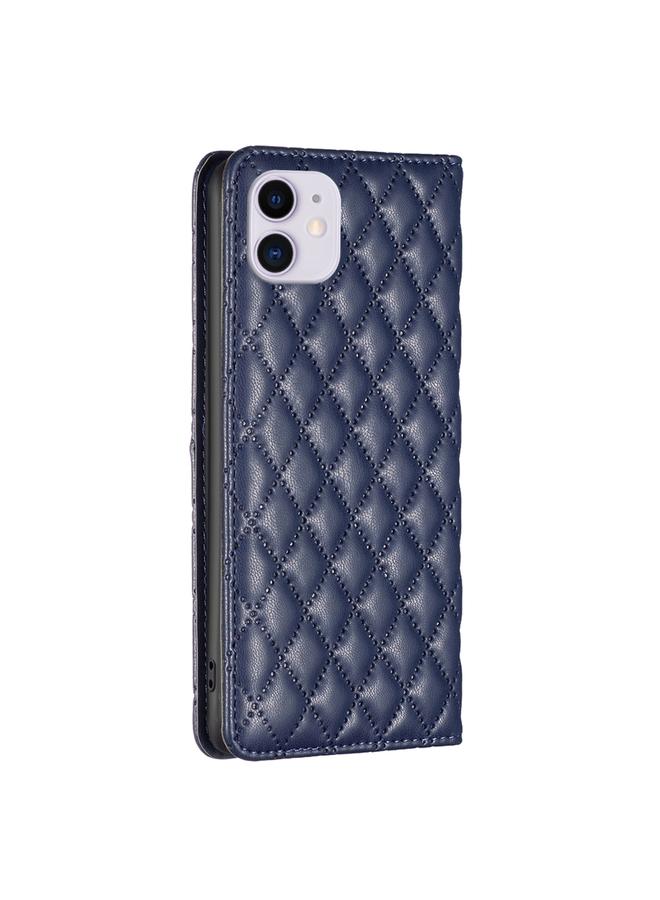 Zaboon Case For iPhone 11 Diamond Lattice Magnetic Leather Flip Phone Case - Image 3