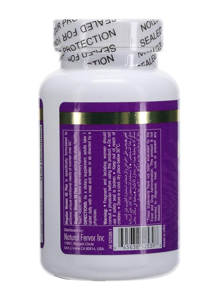 Natural Fervor - Natural Fervor Megaton Women 50+, Super Multivitamin, 60 Tablets, Supports Health & Vitality - Image 1