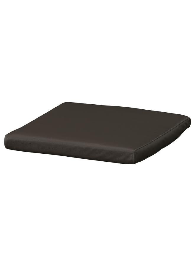 Zaboon Footstool cushion, Glose dark brown - Image 1