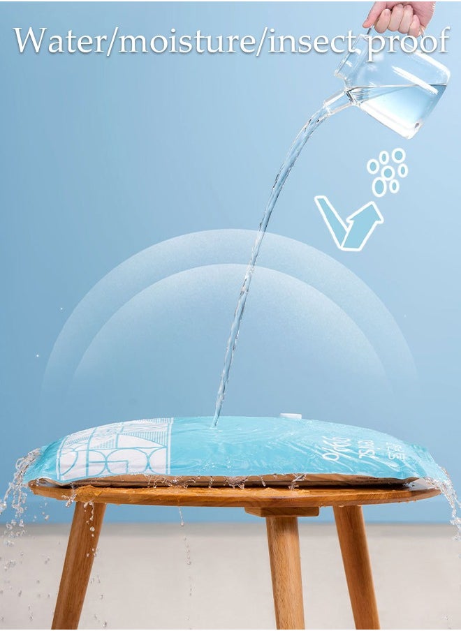 Vacuum sealed storage bag with electric pump, 6 bags (50 * 70cm) space saving travel vacuum compression bag, reusable, compressible bedding, clothes, curtains, blankets