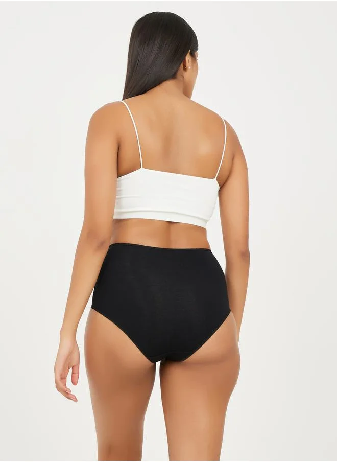 Styli Pack of 2 - Solid Cotton Full Brief