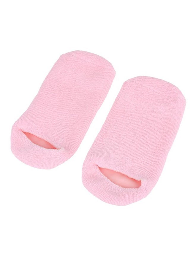 Skin Whitening Moisturizing Treatment Gloves and Socks Set, Pink - Image 3