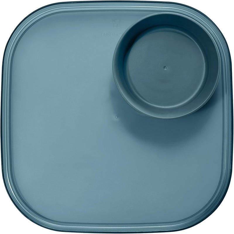 Madesmart Dipware Reusable Dining PlateServing Tray for Appetizers and Snacks FoodSafe Appetizer Serving Platter with Removable Dip Bowl Midnight - Image 2