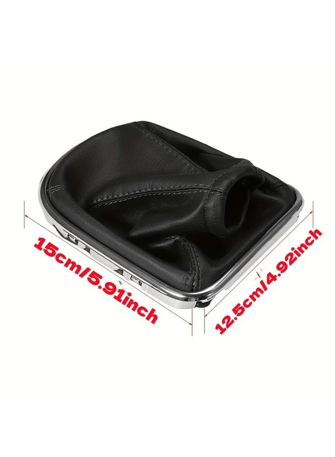 Gear Shift Boot Cover Black With White Stitching For 2009 2015 Cruze Models - Image 2
