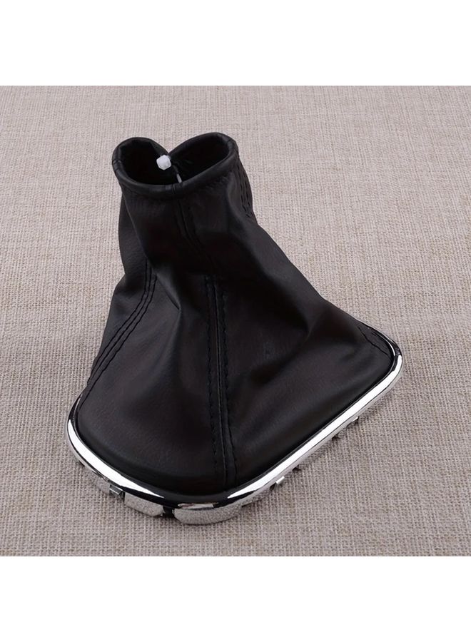 Gear Shift Boot Cover Black With White Stitching For 2009 2015 Cruze Models - Image 1