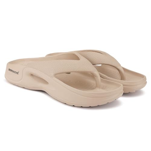 BERSACHE Soft Classic Casual with Regular wear with Ultra Soft & Flexibility Technology Flipflop for Men's/Boy's Beige - Image 1