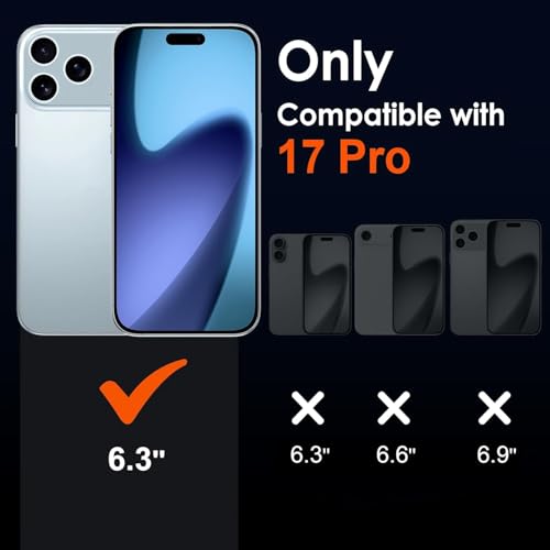 SBMS Silicone Case for iPhone 17 Pro 6.3-Inch, Silky-Soft Touch Full-Body Protective Phone Case, Shockproof Back Cover for iPhone 17 Pro (Black) - Image 2