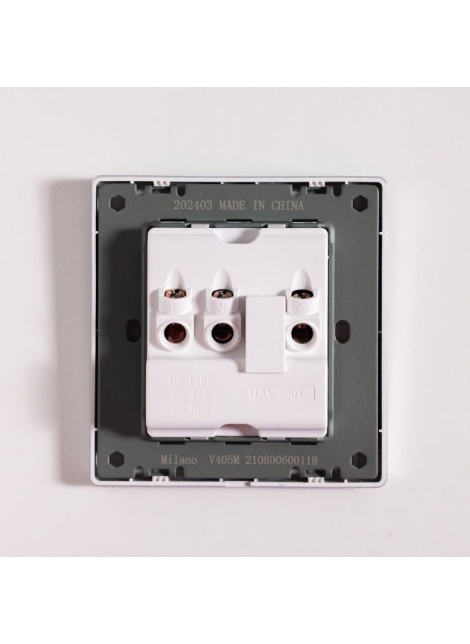 DANUBE HOME Milano 16A Universal Socket For Modern Home Electrical Switches Sockets Outlets For Home Appliances Computers Aura Slvr  - Image 2