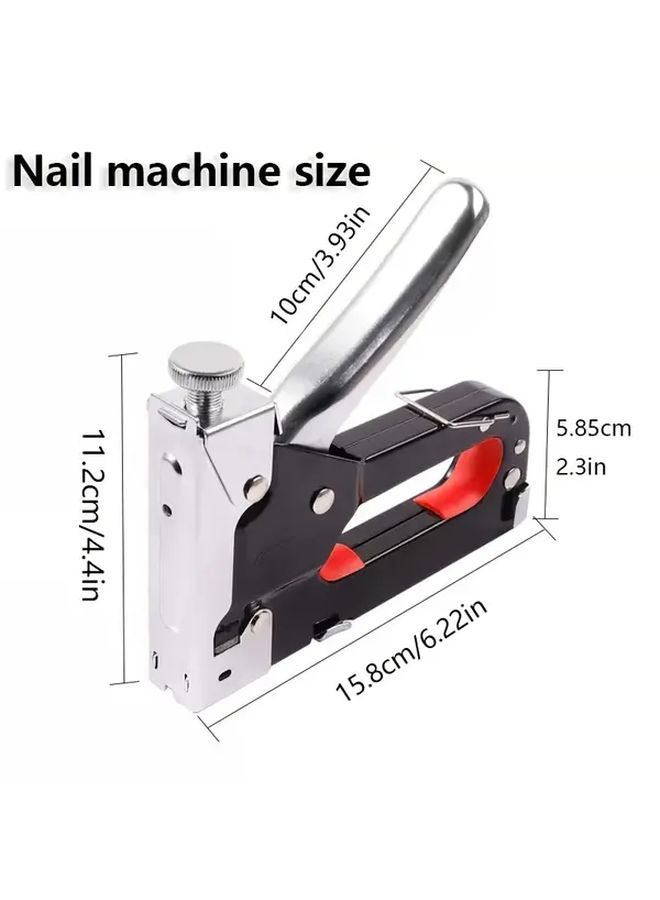 Reinforced Nailing Machine Heavy Duty Manual Binding Tool 600 Metal Needles For Wood Fabric Carpentry - Image 3
