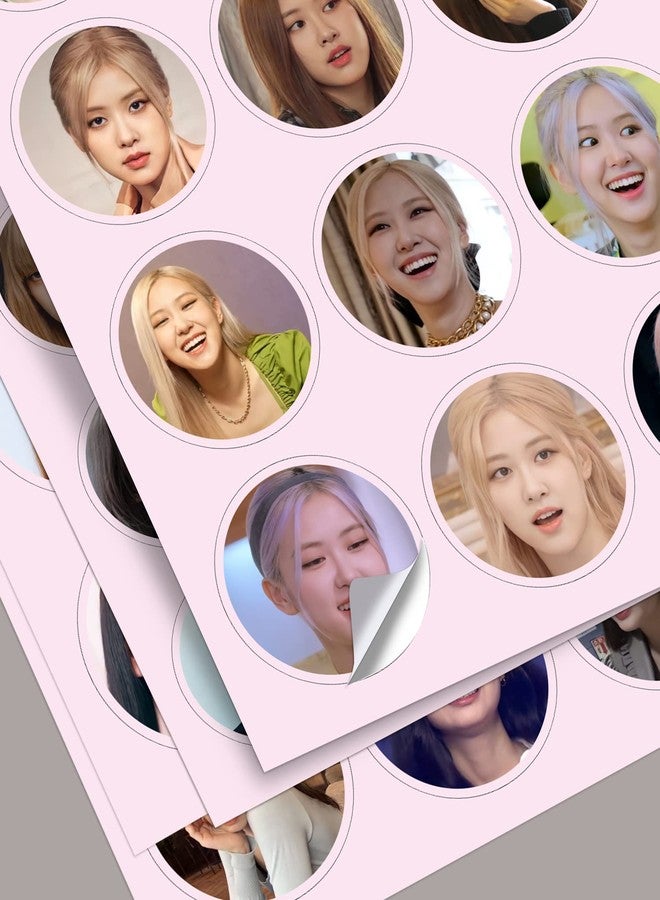 NS Trading Vinyl Blackpink Round Shape Small Stickers Set of 4 Sheets ( 96 Stickers )-Self-Adhesive - Image 2