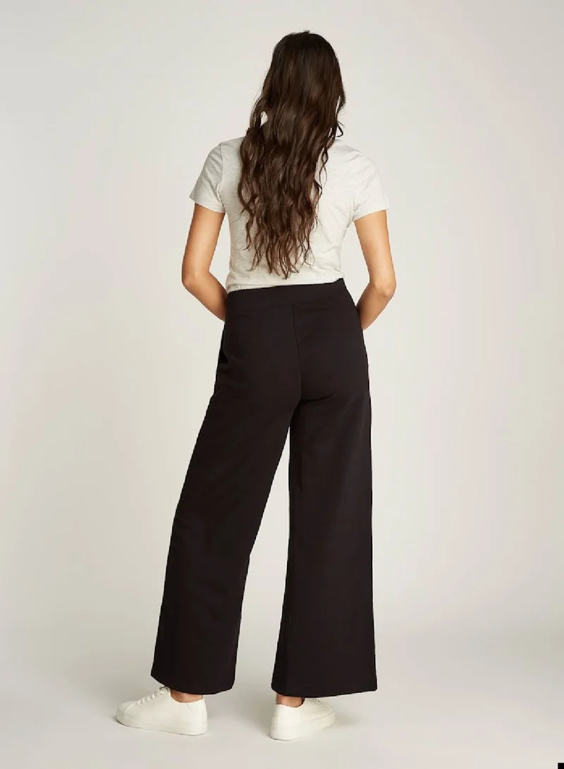 Calvin Klein Jeans Women's Relaxed Cotton Terry Joggers, Cotton - Black