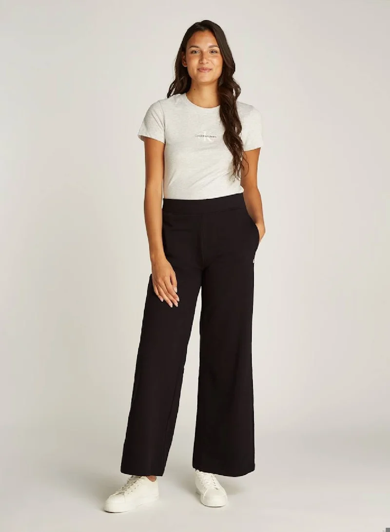 Calvin Klein Jeans Women's Relaxed Cotton Terry Joggers, Cotton - Black