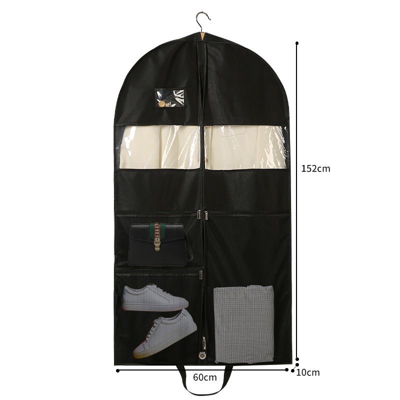 Thickened Non-Woven Garment Dust Cover Storage BagMulti-grid dress cover [large size] 152CM Multi-grid dress cover [large size] 152CM 