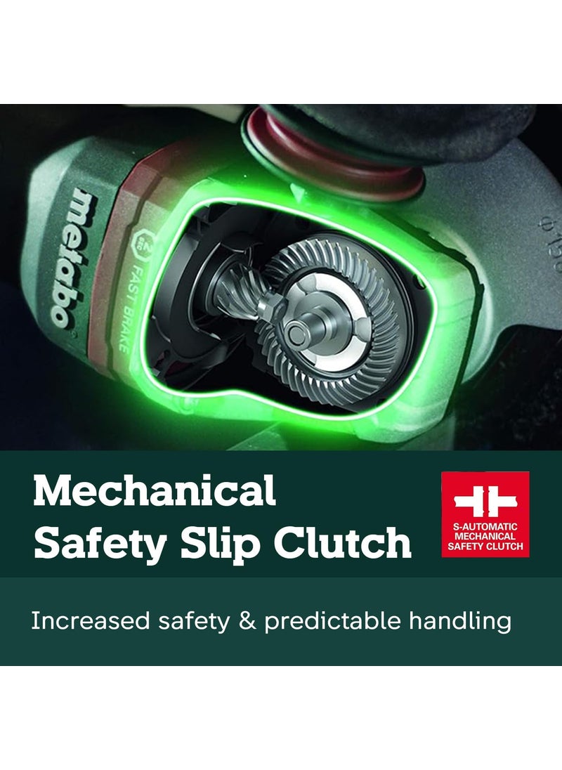 Metabo Metabo  5 Variable Speed Angle Grinder  2 8009 600 Rpm  135 Amp WElectronics High Torque LockOn 600562420 15125 HT Concrete Renovation GrindersSurface Prep KitsCuttingGreen  - Image 5