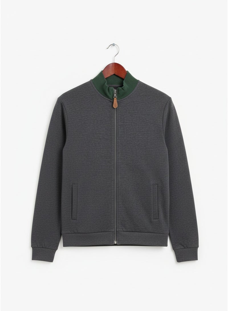 Ritchie Men’s Heather Grey Zip-Up Hoodie Jacket – Classic Full Zipper Sweatshirt with Side Pockets - Image 1