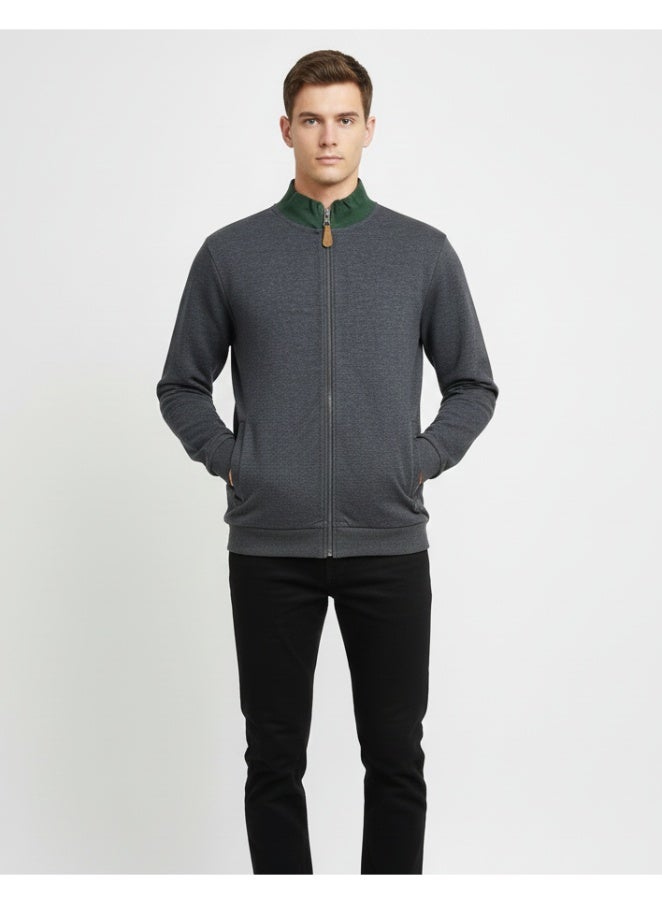 Ritchie Men’s Heather Grey Zip-Up Hoodie Jacket – Classic Full Zipper Sweatshirt with Side Pockets - Image 2