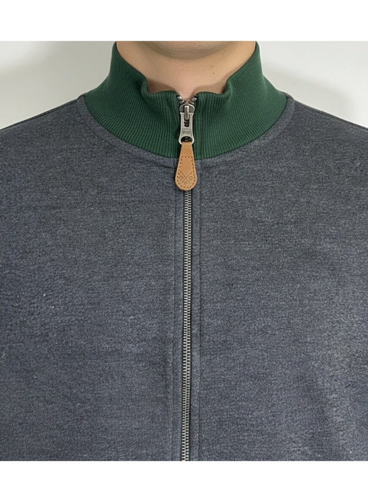 Ritchie Men’s Heather Grey Zip-Up Hoodie Jacket – Classic Full Zipper Sweatshirt with Side Pockets - Image 3