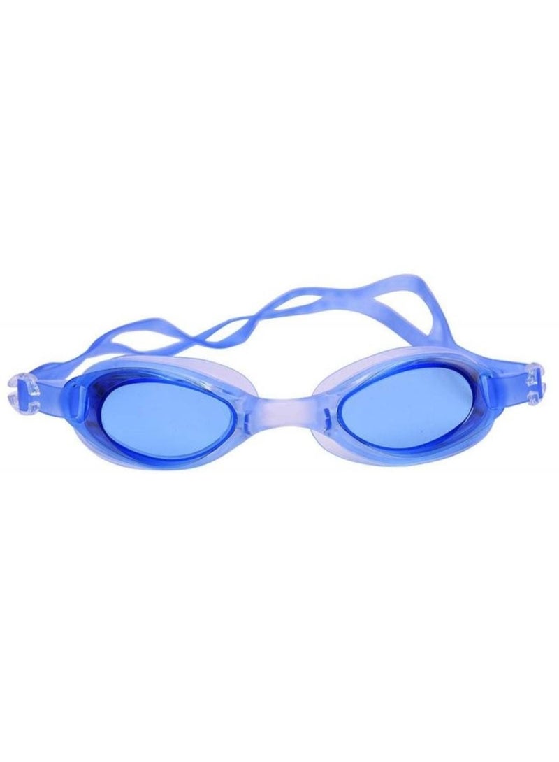 Generic Anti-fog Swimming Goggles with Earplugs, Blue  - Image 1