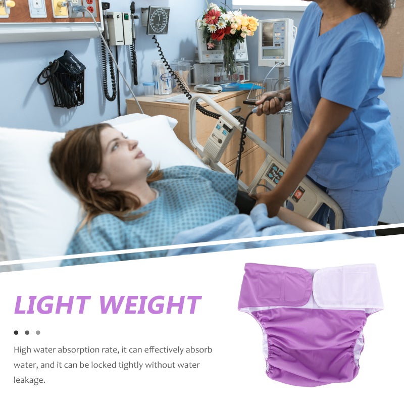 📦 حفاضات للكبار قابلة للغسل بمادة مرنة وامتصاص فائق لجفاف الليل - Image 3