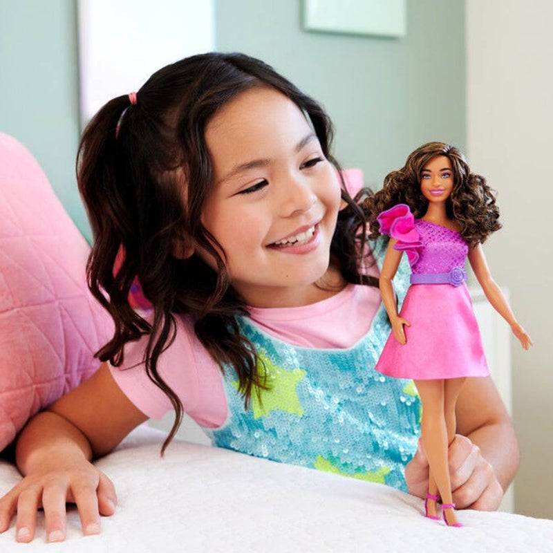 Barbie 65th Anniversary Curvy With Brown Hair Fashion Doll (30 cm) - Image 2