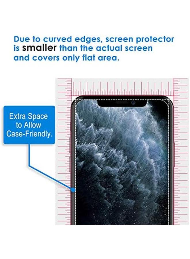 جي تيك واقي شاشة لهاتف آيفون 11 برو ماكس وآيفون Xs ماكس مقاس 6.5 بوصة من الزجاج المقوى، عبوة من 3 قطع - Image 4