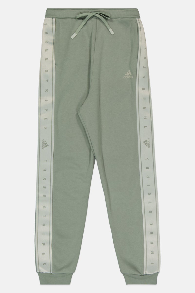 Adidas سروال جوجر خارجي فضفاض للنساء، لون أخضر مريمي - Image 2