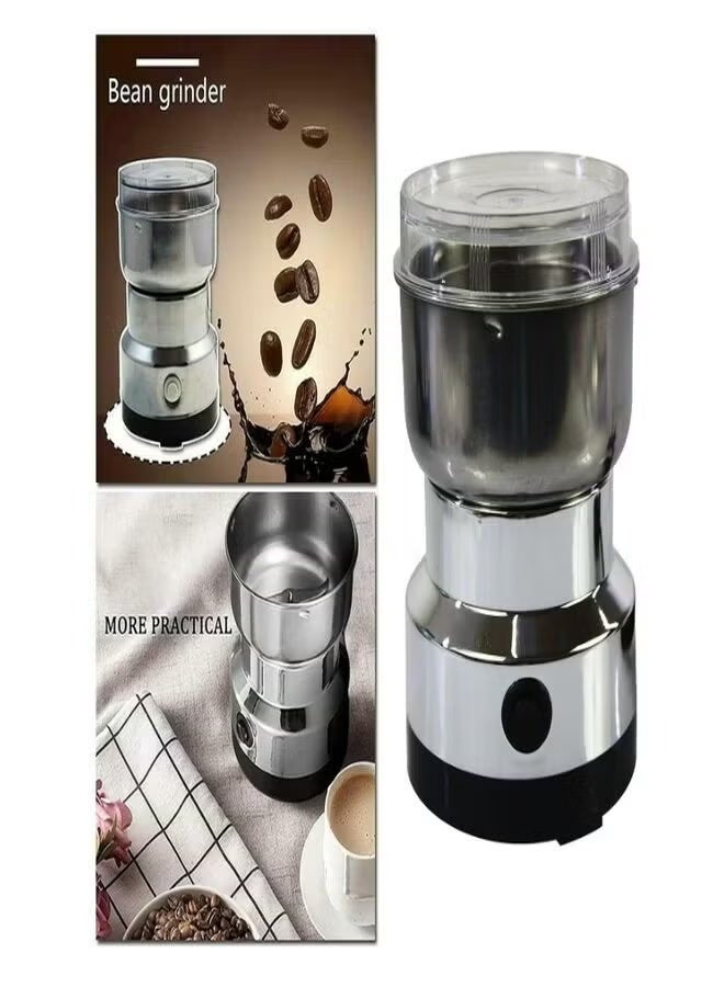 Denx DX2505 Multifunctional Electric Grinder 300ml, 150W Food Chopper with 4 Stainless Steel Blades, Fast Grinding Machine for Coffee Beans, Spices, Nuts, Seeds & Kitchen Ingredients - Image 3
