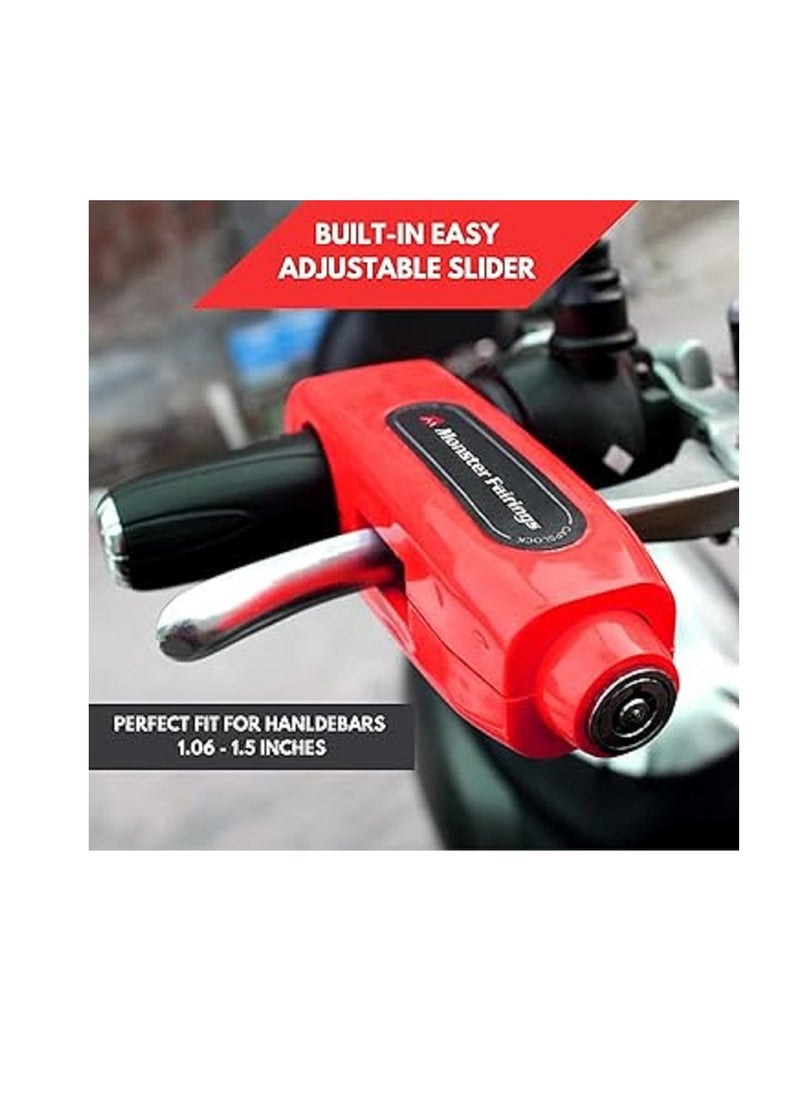 Generic Motorcycle Locks Heavy Duty Anti Theft -Brake Lock- Scooter for Motorcycle Security  - Image 2