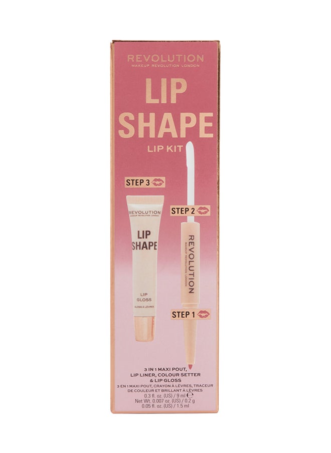 REVOLUTION - Makeup Revolution Lip Lift Kit Rose Pink - Image 1