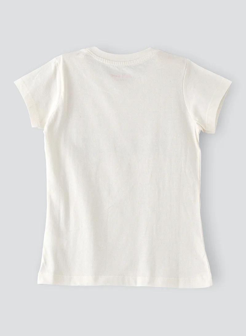 Jelliene Basic round neck graphic t-shirt