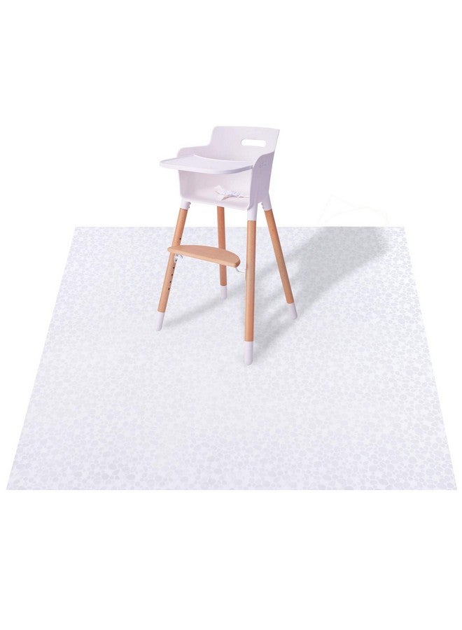 MatLeya Plastic Splat Mat for Baby, Easy Cleaning Vinyl Floor Mat for Eating Messes, Waterproof High Chair Floor Protector Feeding Cover by MatLeya - Image 1