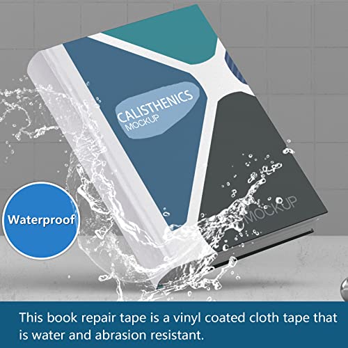 Lineco, Self-Adhesive Book Repair Tape for Book Spine, Pamphlets, Paper Pages, Non-Yellowing, Strong, Neutral pH Acrylic Adhesive, 2 Inch Wide, White - Image 5