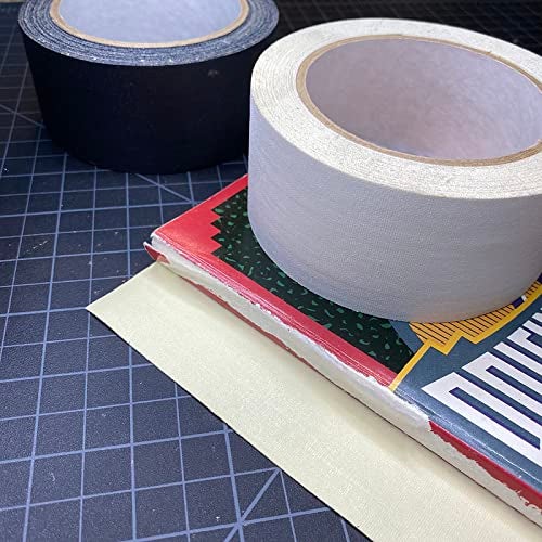 Lineco, Self-Adhesive Book Repair Tape for Book Spine, Pamphlets, Paper Pages, Non-Yellowing, Strong, Neutral pH Acrylic Adhesive, 2 Inch Wide, White - Image 3