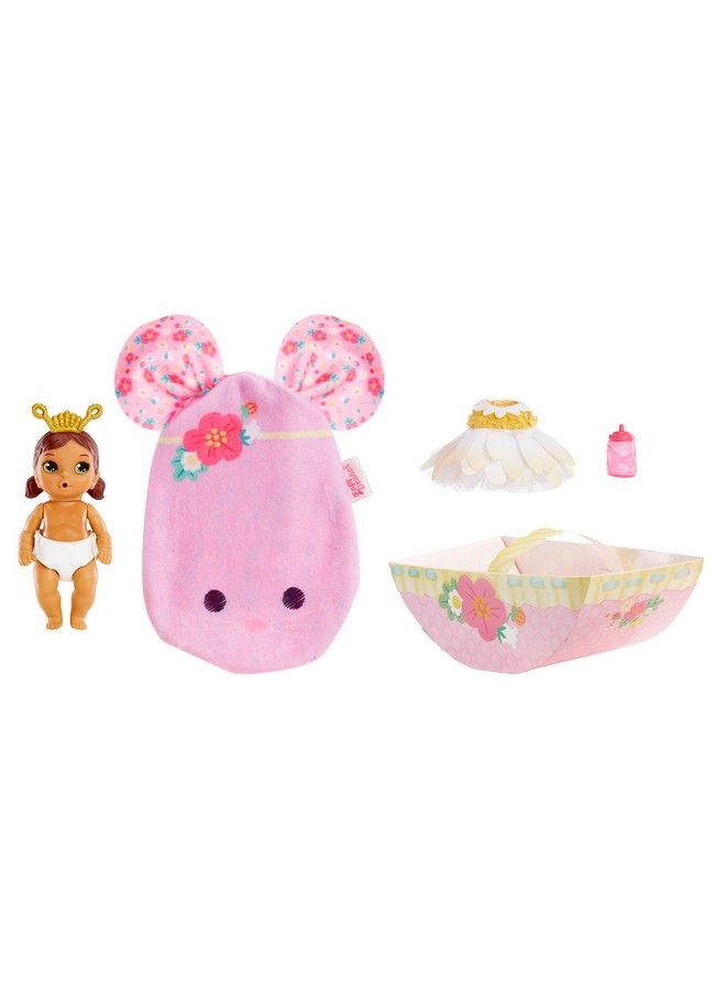 Baby Born Surprise Small Dolls Series 7 4" Unwrap Surprise Collectible Baby Doll With 3 Water Surprises Garden Themed Outfit Color Change Diaper Mouse Carrying Pouch Age 3+ - Image 1