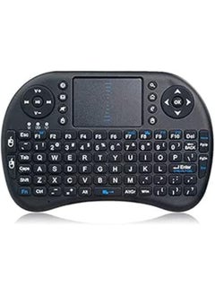 2.4G mini i8 Wireless Keyboard with Touchpad for PC Pad Google Andriod TV Box- Black